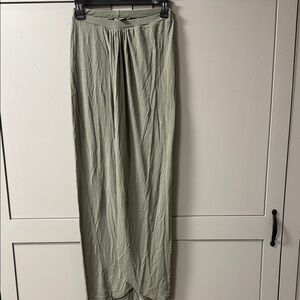 ASOS Sage Green Long shirt with high slit